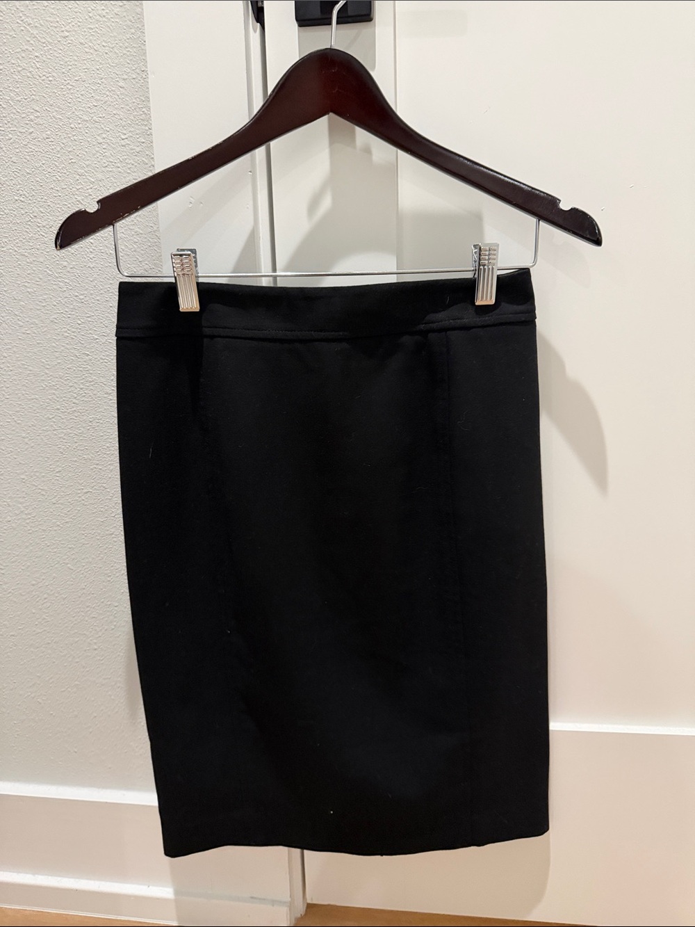 LOFT Black Midi Pencil Skirt